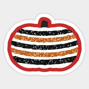 Cute Pumpkin Colorful Design Sticker